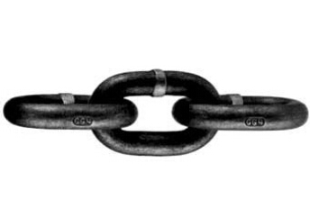 彎曲的G80級起重鏈條不能繼續使用